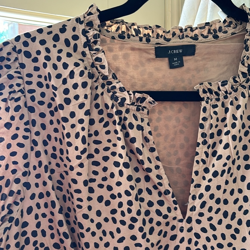 Leopard print j crew dress